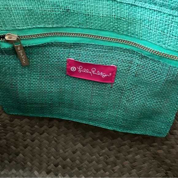 Lilly Pulitzer For Target Lime Green Straw Beach Tote/Handbag. - Picture 6 of 6
